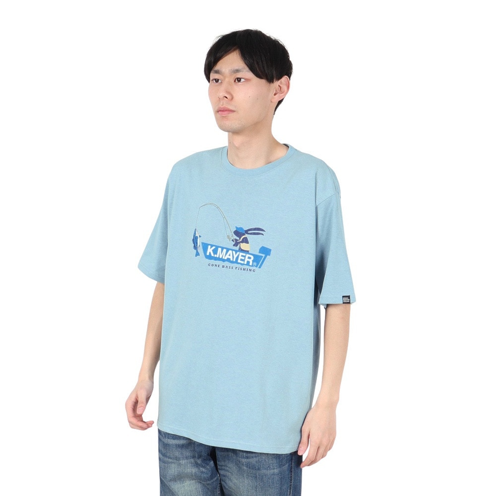 クリフメイヤー（KRIFF MAYER）（メンズ）ウェットプロテクト 半袖Tシャツ 釣り 2357806:70:SAX
