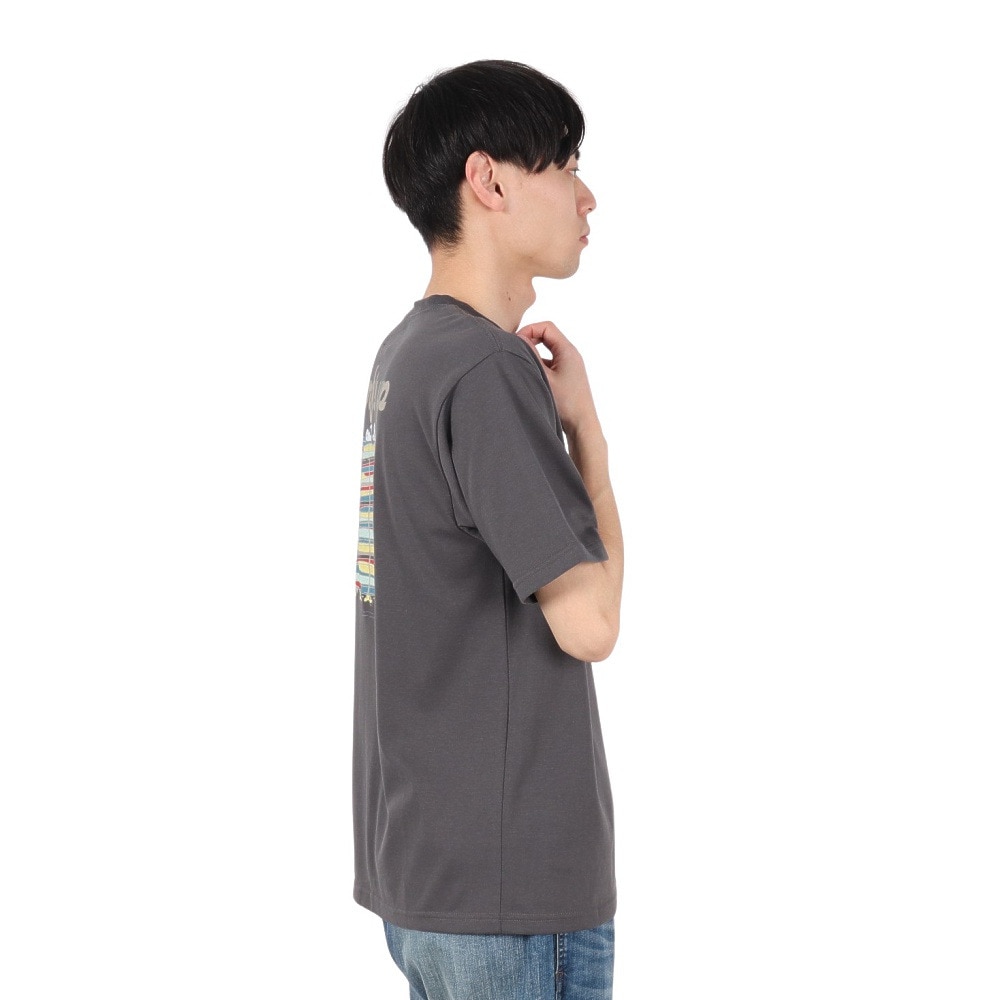 クリフメイヤー（KRIFF MAYER）（メンズ）スヌーピープリントTシャツ サーフ 2357810:17:CHARCOAL