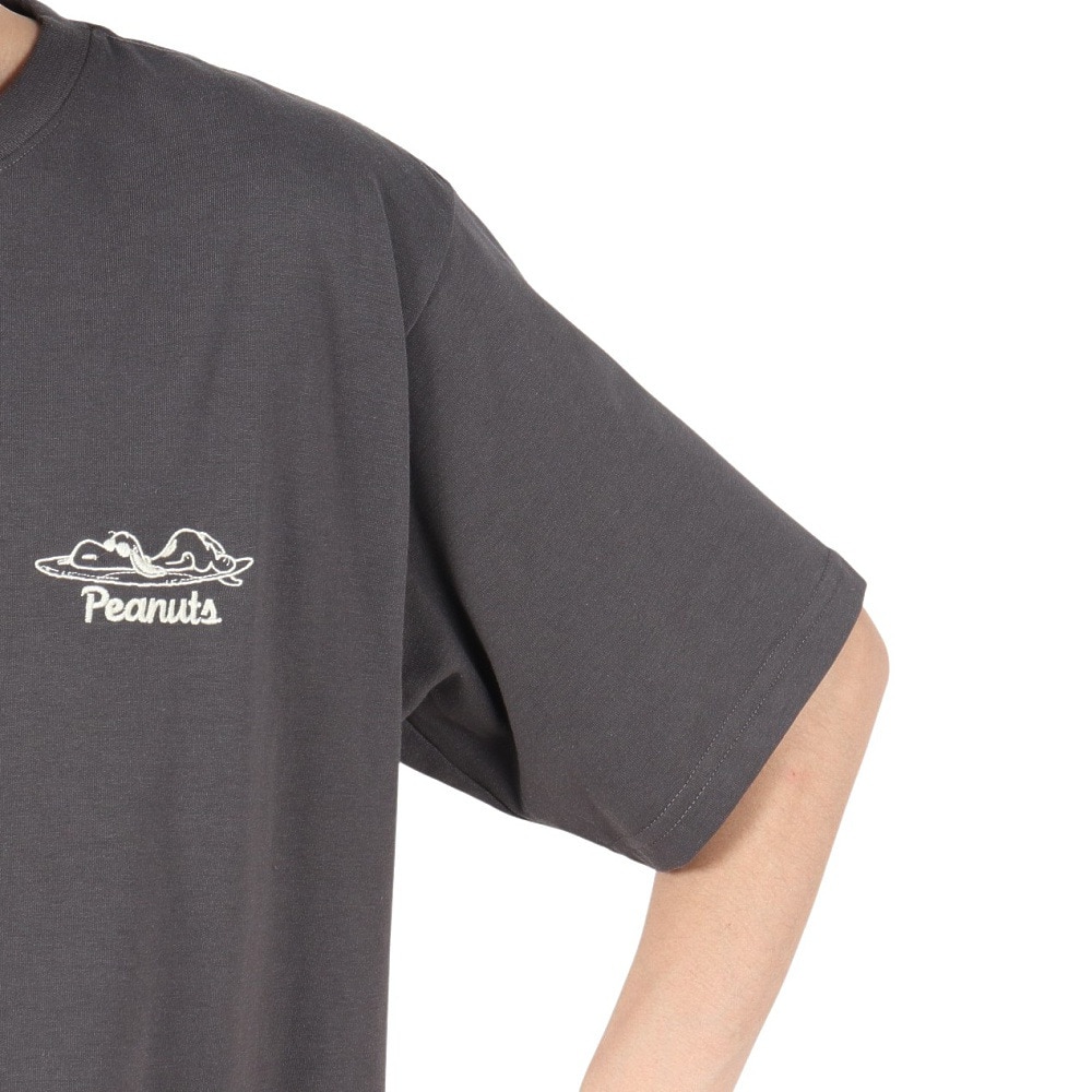 クリフメイヤー（KRIFF MAYER）（メンズ）スヌーピープリントTシャツ サーフ 2357810:17:CHARCOAL