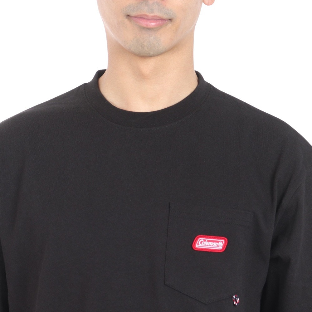 コールマン（Coleman）（メンズ）半袖Tシャツ 共地ポケット付き X5430A BLK