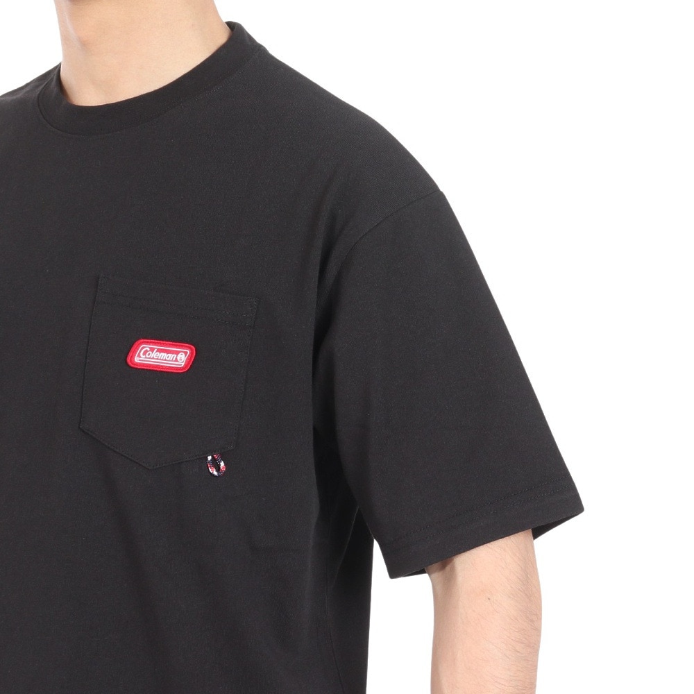 コールマン（Coleman）（メンズ）半袖Tシャツ 共地ポケット付き X5430A BLK
