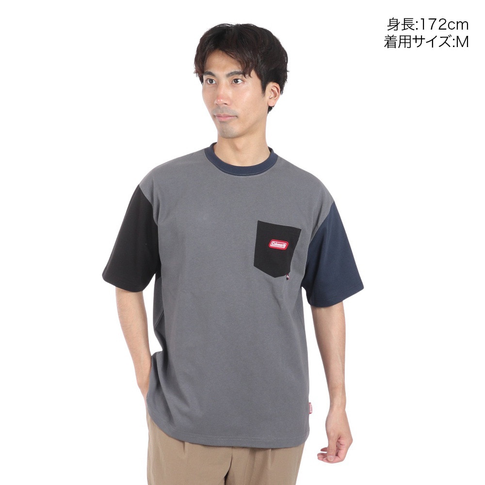 コールマン（Coleman）（メンズ）半袖Tシャツ 共地ポケット付き X5430A CGR