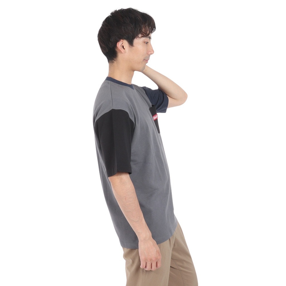 コールマン（Coleman）（メンズ）半袖Tシャツ 共地ポケット付き X5430A CGR