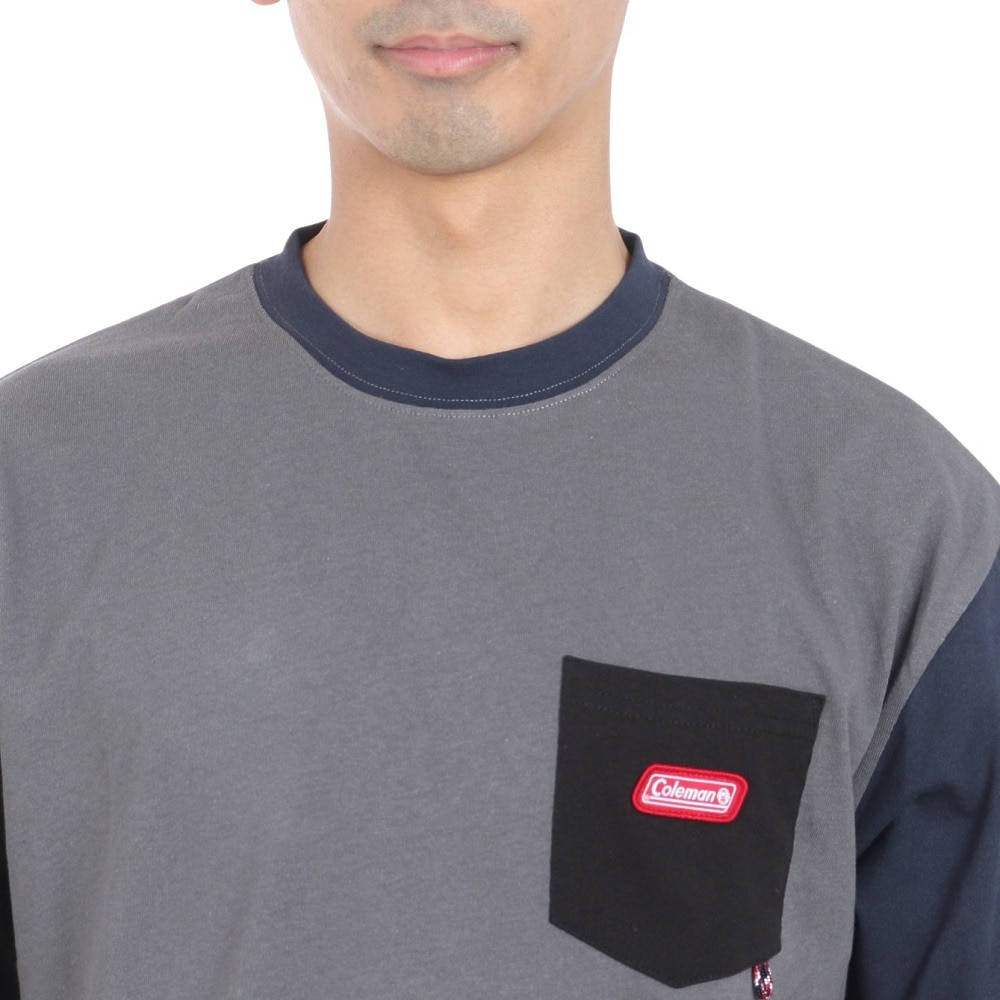 コールマン（Coleman）（メンズ）半袖Tシャツ 共地ポケット付き X5430A CGR