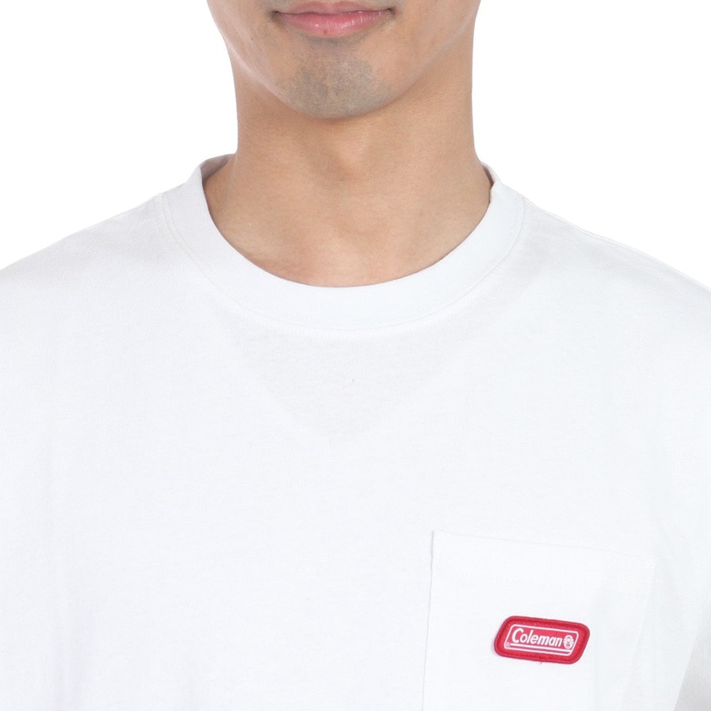 コールマン（Coleman）（メンズ）共地ポケット付き 半袖 Tシャツ X5430A WHT