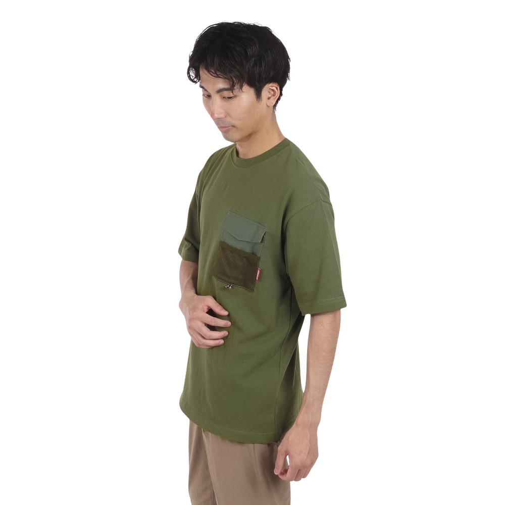 コールマン（Coleman）（メンズ）布帛ポケット付き 半袖Tシャツ X5431A KHA