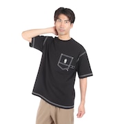 (メンズ)ペインター 半袖 Tシャツ X5432A BLK