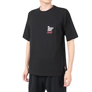 (メンズ)カラーランタン 半袖Tシャツ X5433A BLK