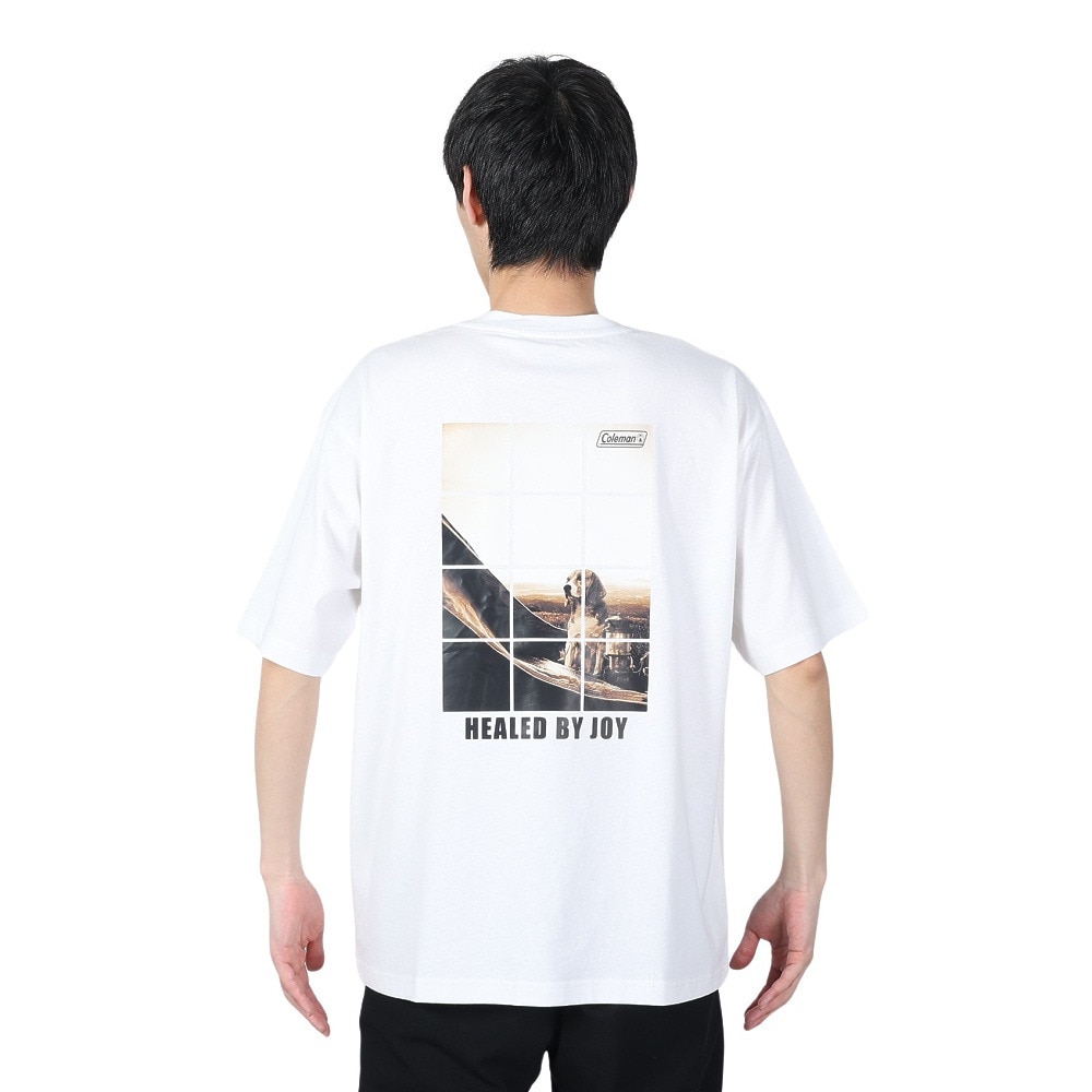 コールマン（Coleman）（メンズ）ドッグフォト 半袖Tシャツ X5437A WHT