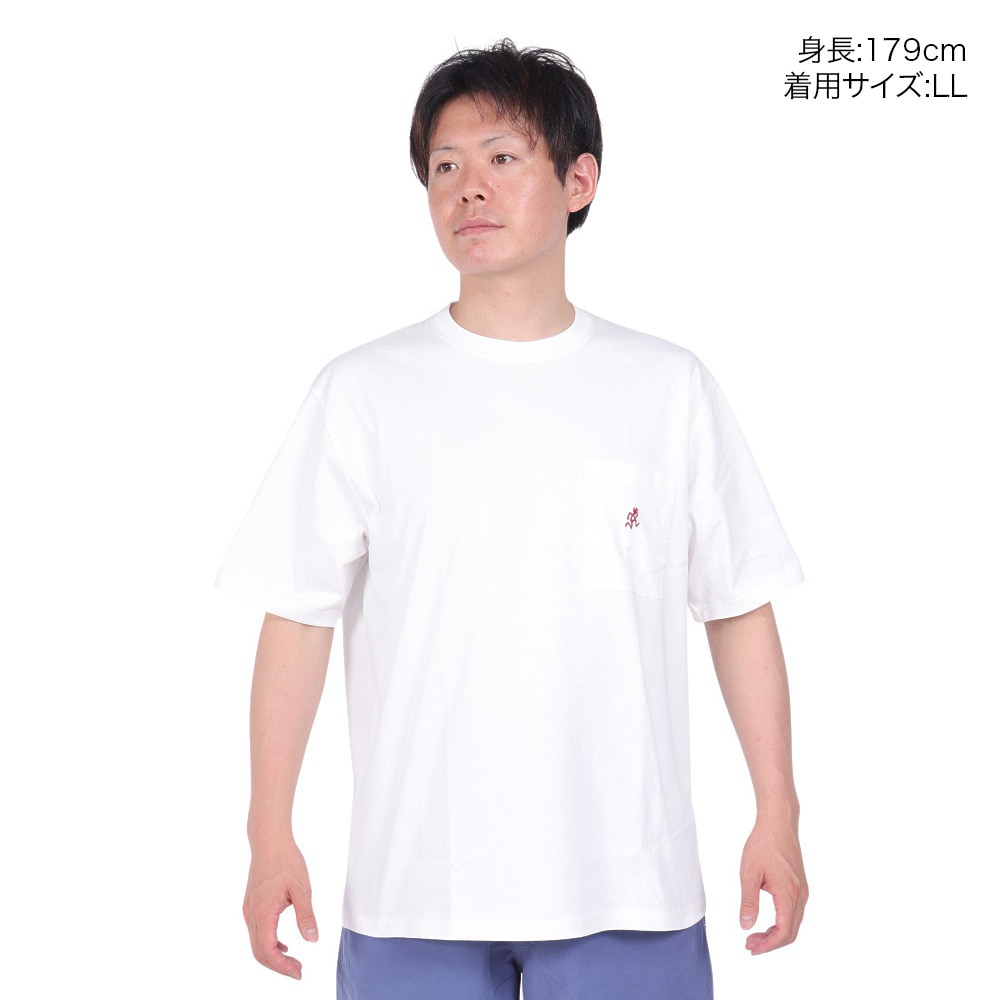 グラミチ（Gramicci）（メンズ、レディース）ワンポイントTシャツ G304-OGJ-WHITE