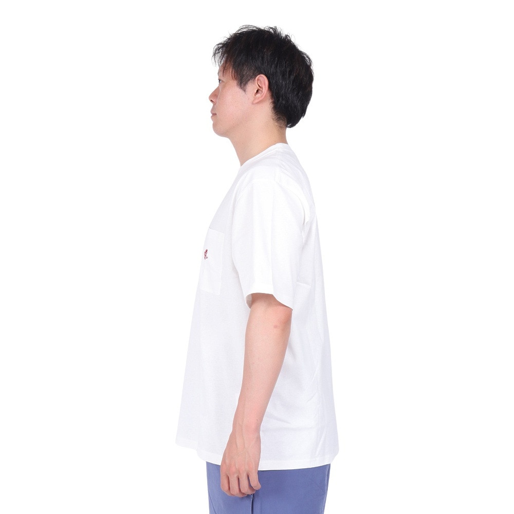 グラミチ（Gramicci）（メンズ、レディース）ワンポイントTシャツ G304-OGJ-WHITE