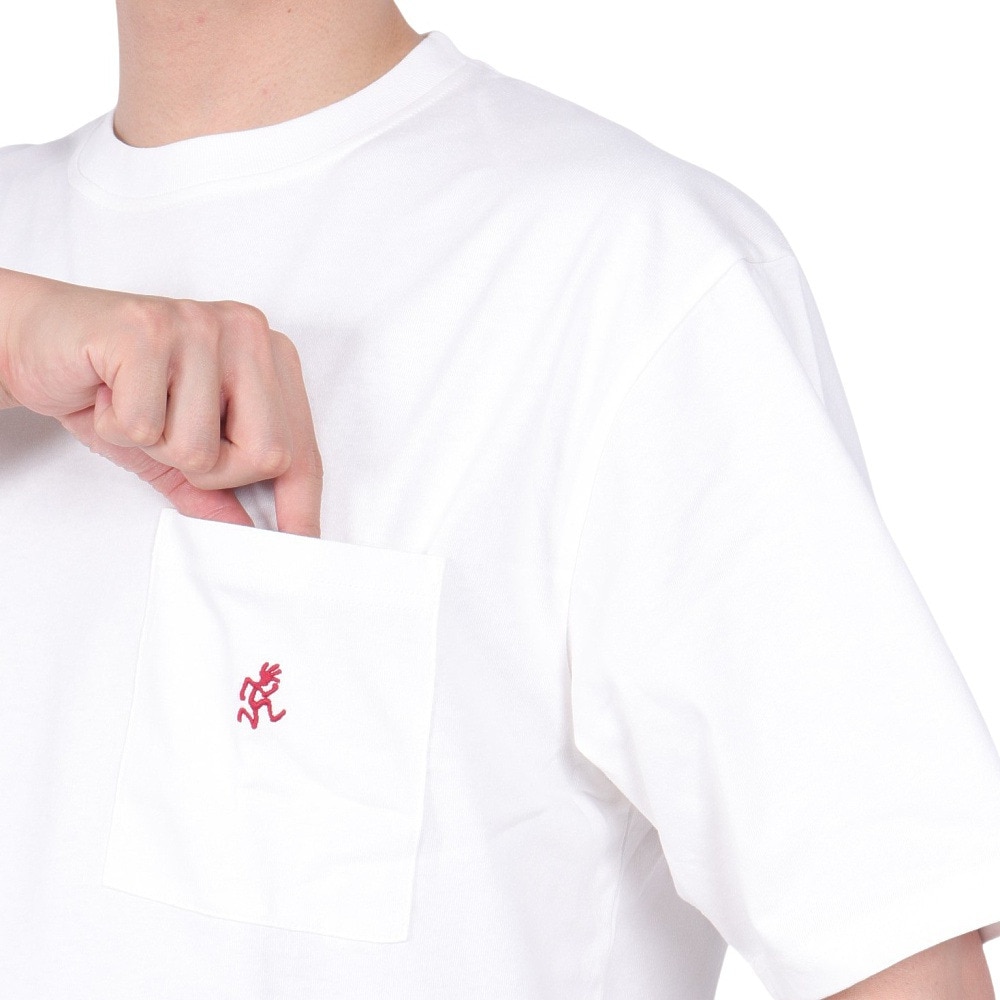グラミチ（Gramicci）（メンズ、レディース）ワンポイントTシャツ G304-OGJ-WHITE
