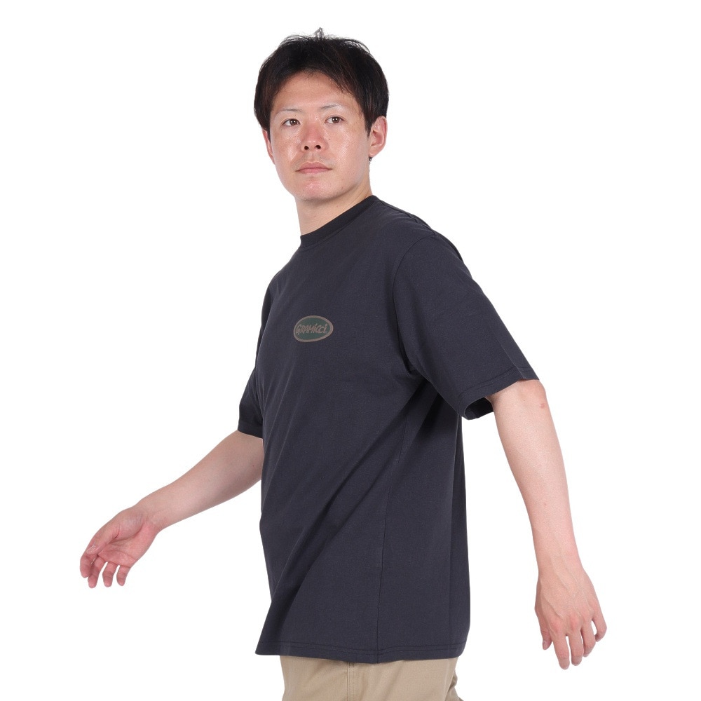 グラミチ（Gramicci）（メンズ、レディース）オーバル Tシャツ G4SU-T077-VGBLK