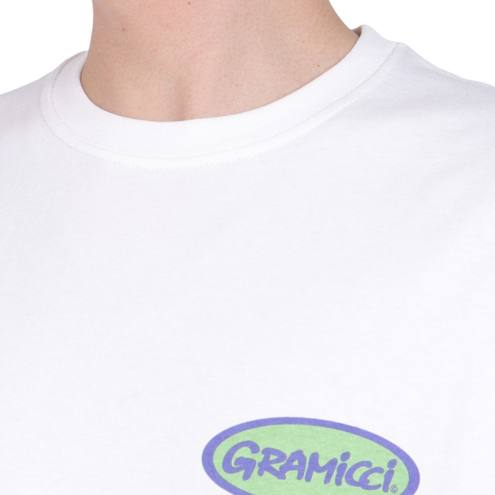 グラミチ（Gramicci）（メンズ、レディース）オーバル Tシャツ G4SU-T077-WHITE