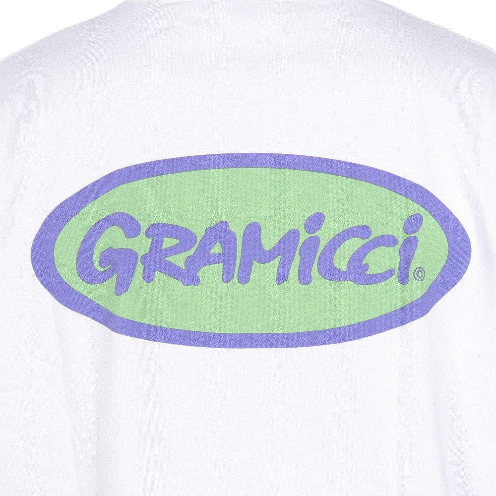 グラミチ（Gramicci）（メンズ、レディース）オーバル Tシャツ G4SU-T077-WHITE