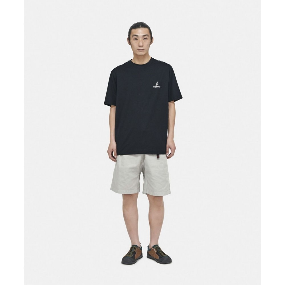 グラミチ（Gramicci）（メンズ、レディース）ワンポイント ロゴ 半袖Tシャツ G4SU-T096-BLACK