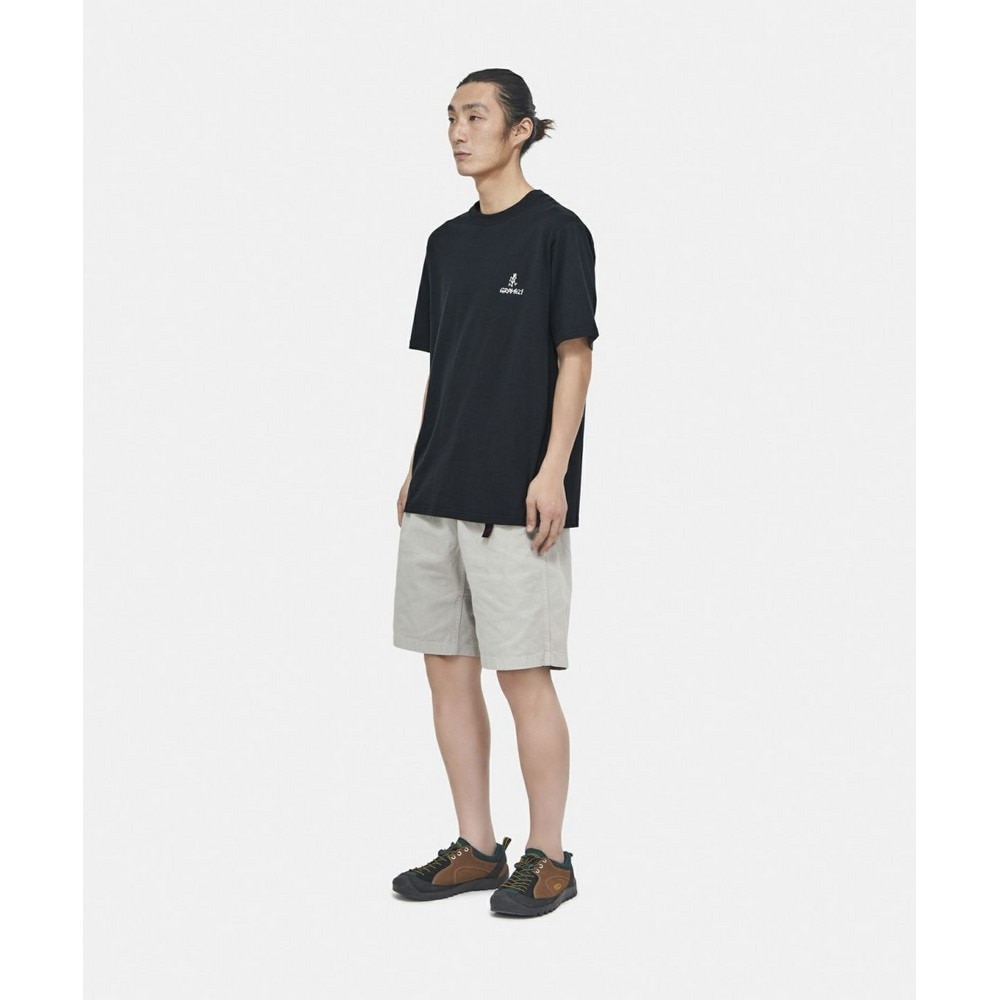 グラミチ（Gramicci）（メンズ、レディース）ワンポイント ロゴ 半袖Tシャツ G4SU-T096-BLACK