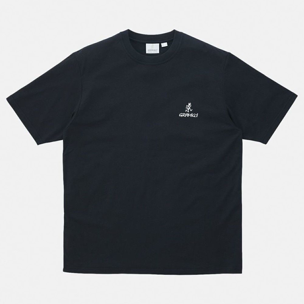 グラミチ（Gramicci）（メンズ、レディース）ワンポイント ロゴ 半袖Tシャツ G4SU-T096-BLACK