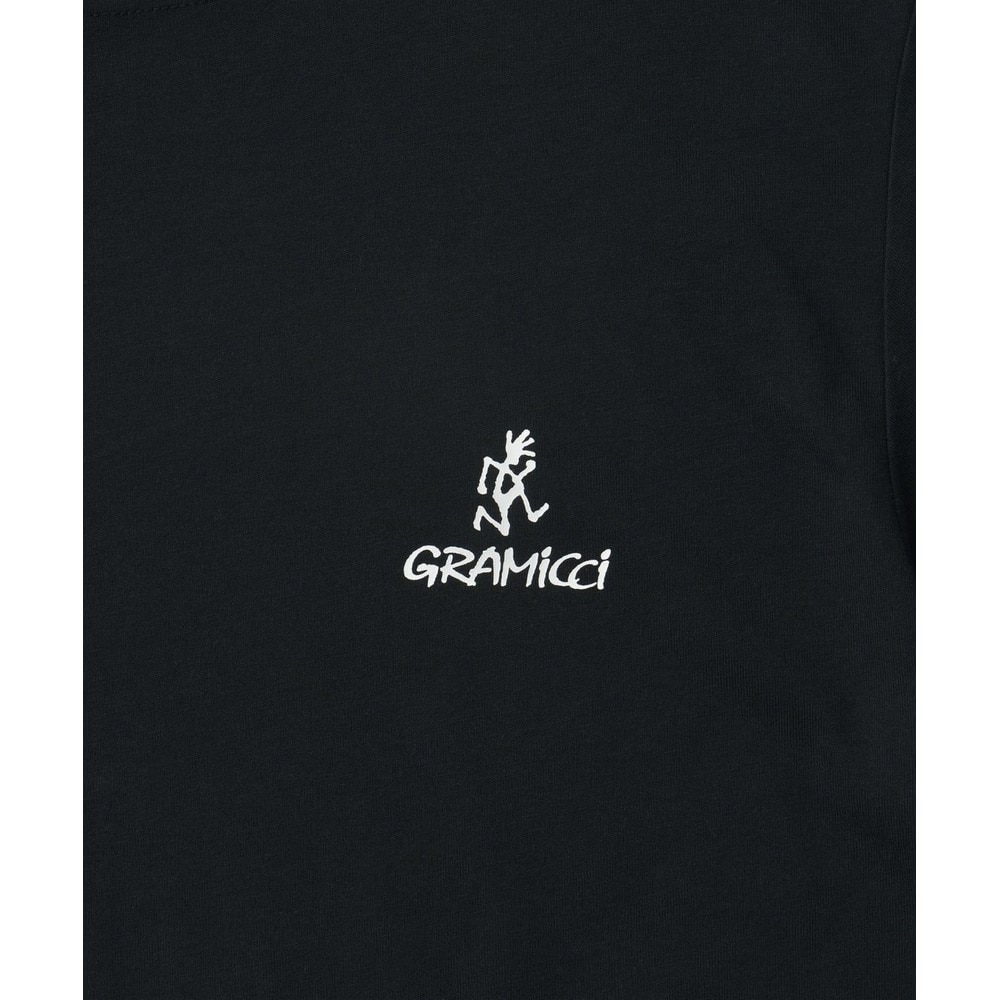 グラミチ（Gramicci）（メンズ、レディース）ワンポイント ロゴ 半袖Tシャツ G4SU-T096-BLACK