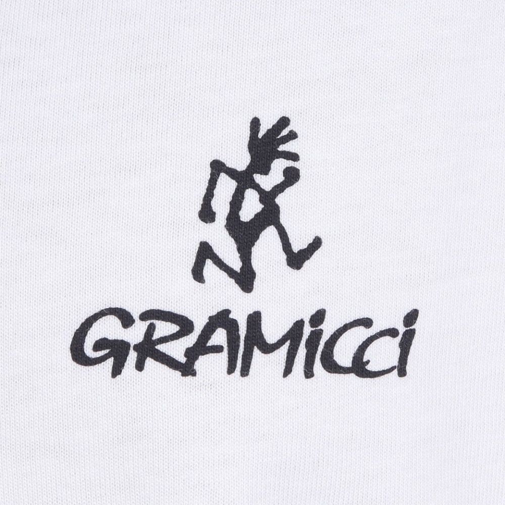 グラミチ（Gramicci）（メンズ、レディース）ワンポイント ロゴ 半袖Tシャツ G4SU-T096-WHITE