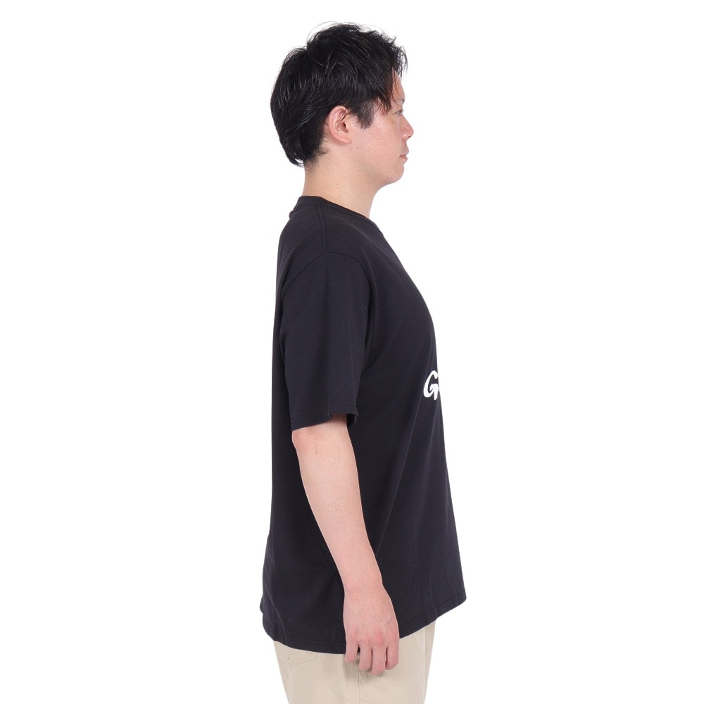 グラミチ（Gramicci）（メンズ、レディース）ロゴ 半袖Tシャツ G4SU-T097-BLACK