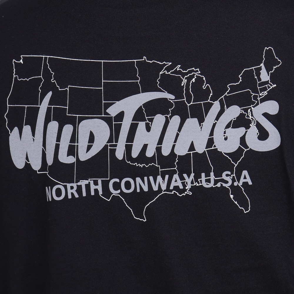 ワイルドシングス（WILD THINGS）（メンズ）バースプレイス 半袖Tシャツ WT24063K-BLACK