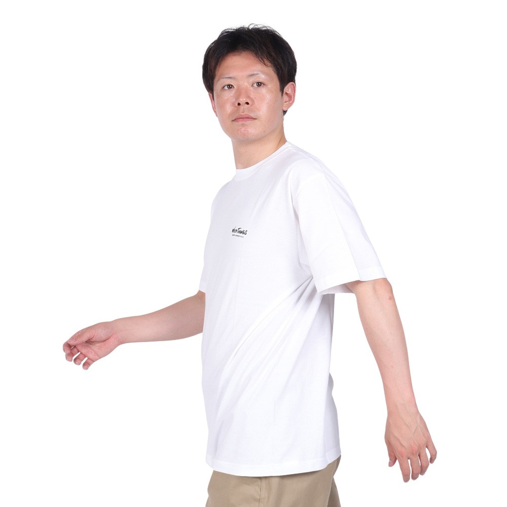 ワイルドシングス（WILD THINGS）（メンズ）バースプレイス 半袖Tシャツ WT24063K-WHITE