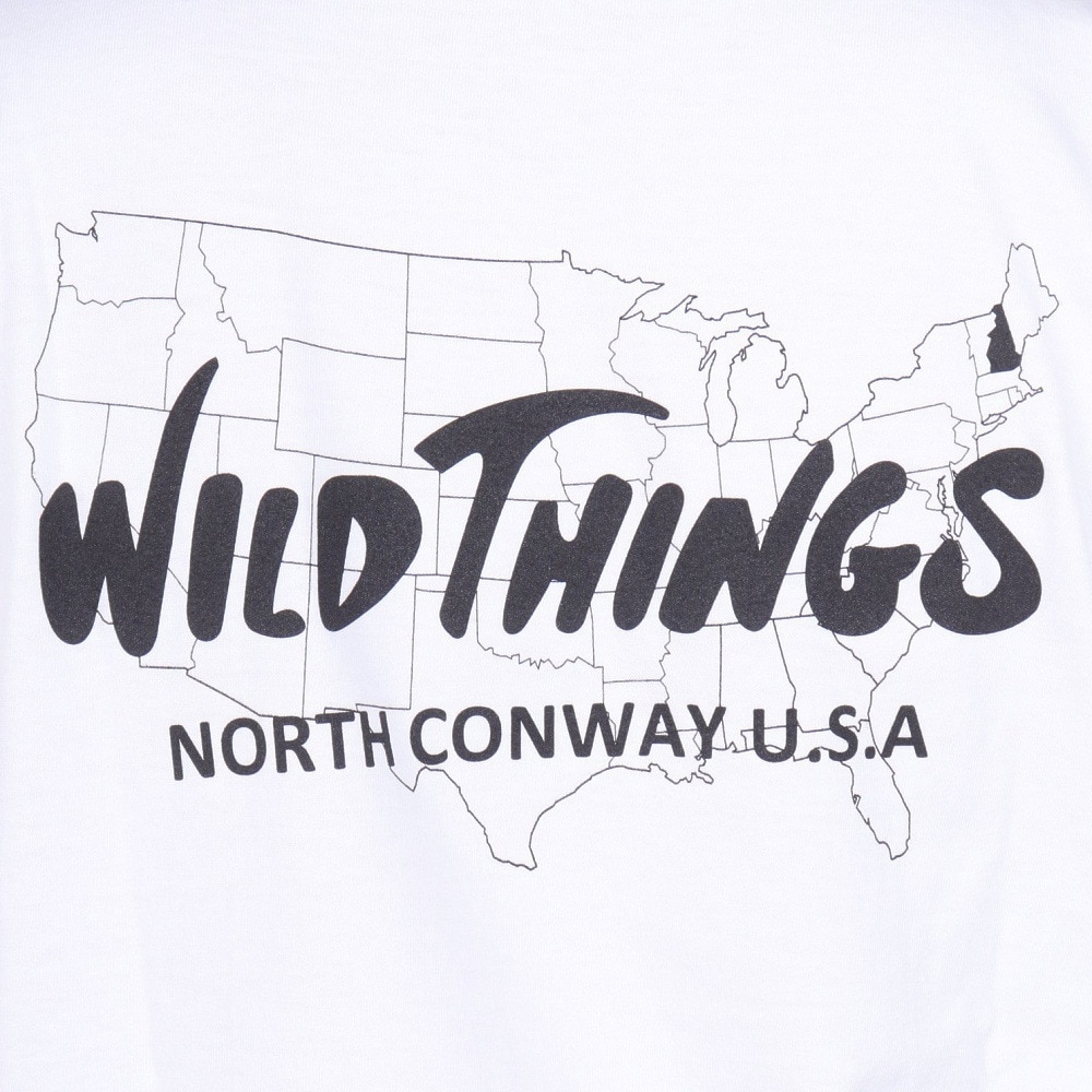 ワイルドシングス（WILD THINGS）（メンズ）バースプレイス 半袖Tシャツ WT24063K-WHITE