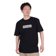 ワイルドシングス（WILD THINGS）（メンズ）ボックス ロゴ 半袖Tシャツ WT24062K-BLACK
