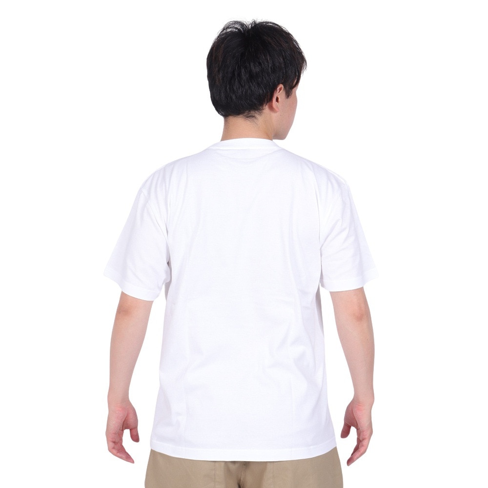 ワイルドシングス（WILD THINGS）（メンズ）ボックス ロゴ 半袖Tシャツ WT24062K-WHITE