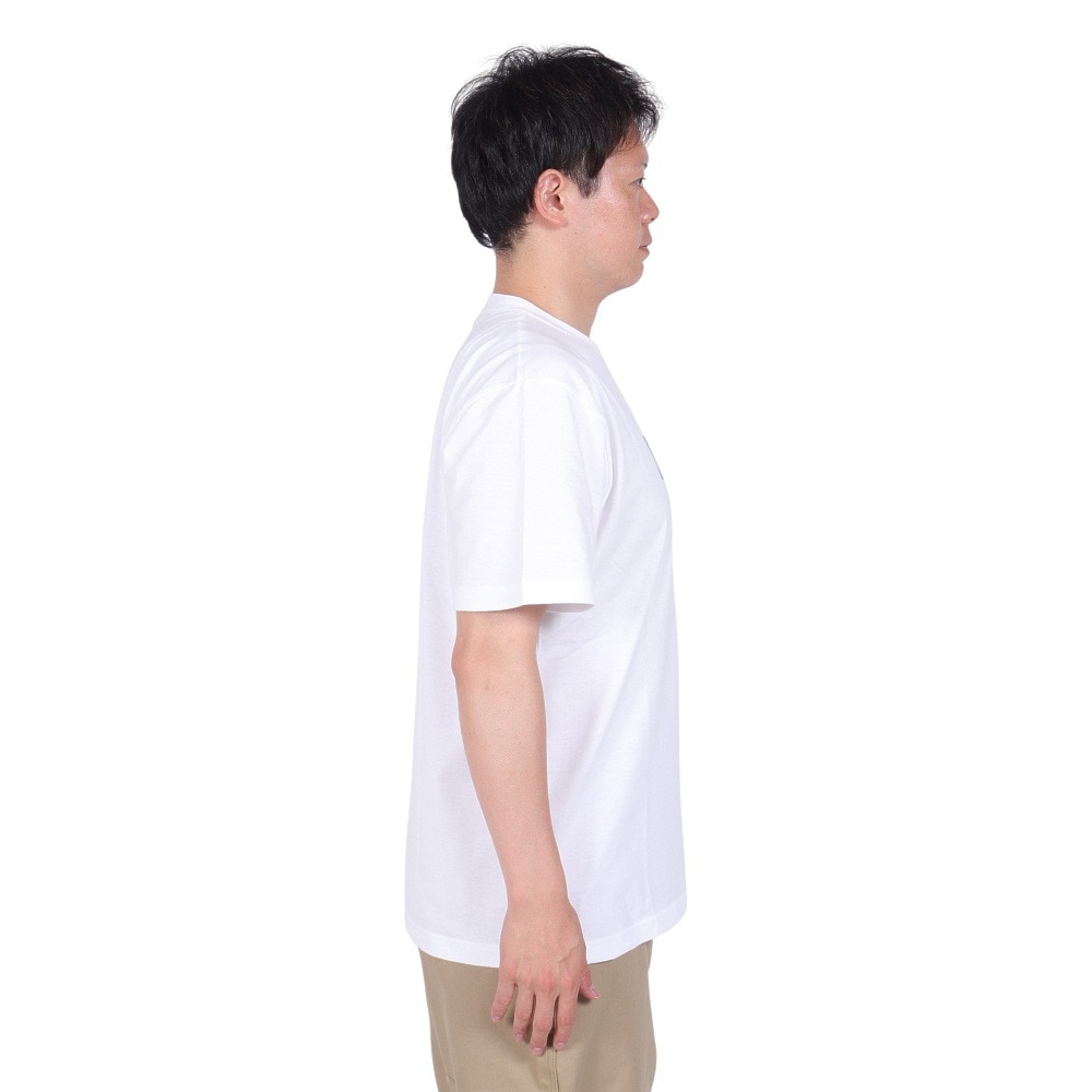 ワイルドシングス（WILD THINGS）（メンズ）ボックス ロゴ 半袖Tシャツ WT24062K-WHITE