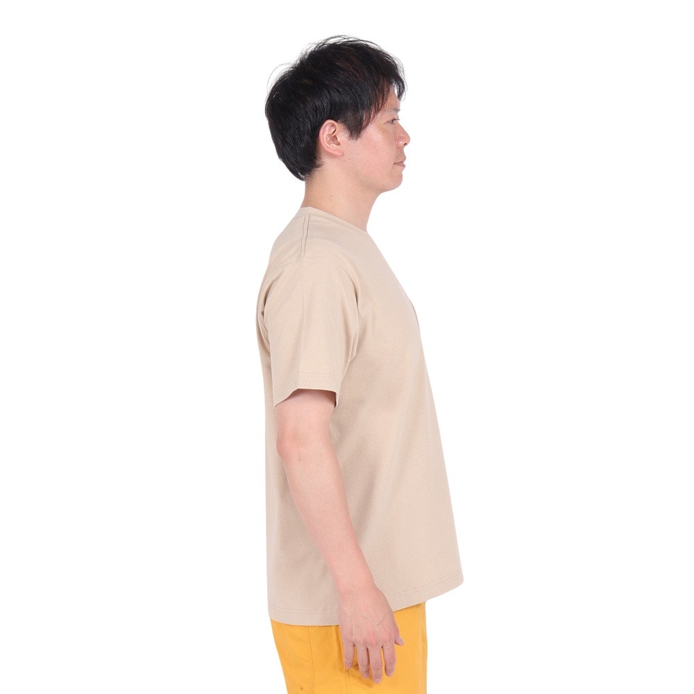 ジャックウルフスキン（JackWolfskin）（メンズ）オーガニックコットン100％ 半袖Tシャツ PAW IN POCKET SS T 2 5023434_5471