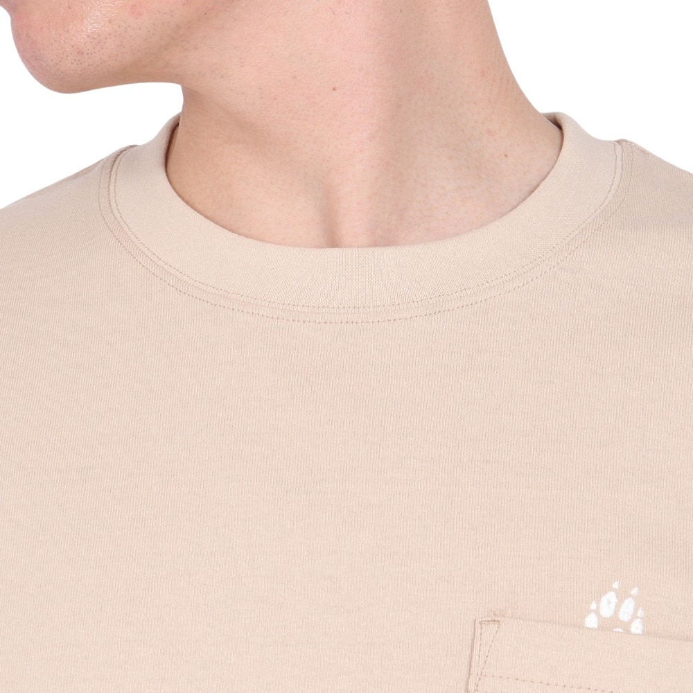 ジャックウルフスキン（JackWolfskin）（メンズ）オーガニックコットン100％ 半袖Tシャツ PAW IN POCKET SS T 2 5023434_5471