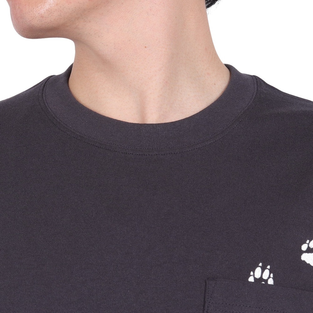 ジャックウルフスキン（JackWolfskin）（メンズ）オーガニックコットン100％ 半袖Tシャツ PAW IN POCKET SS T 2 5023434_6350