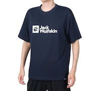 ジャックウルフスキン（JackWolfskin）（メンズ）半袖Tシャツ 2LINE STD LOGO SS T 5031192_1010