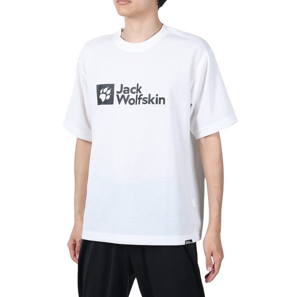 ジャックウルフスキン（JackWolfskin）（メンズ）半袖Tシャツ 2LINE STD LOGO SS T 5031192_5055