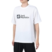 ジャックウルフスキン（JackWolfskin）（メンズ）半袖Tシャツ 2LINE STD LOGO SS T 5031192_5055