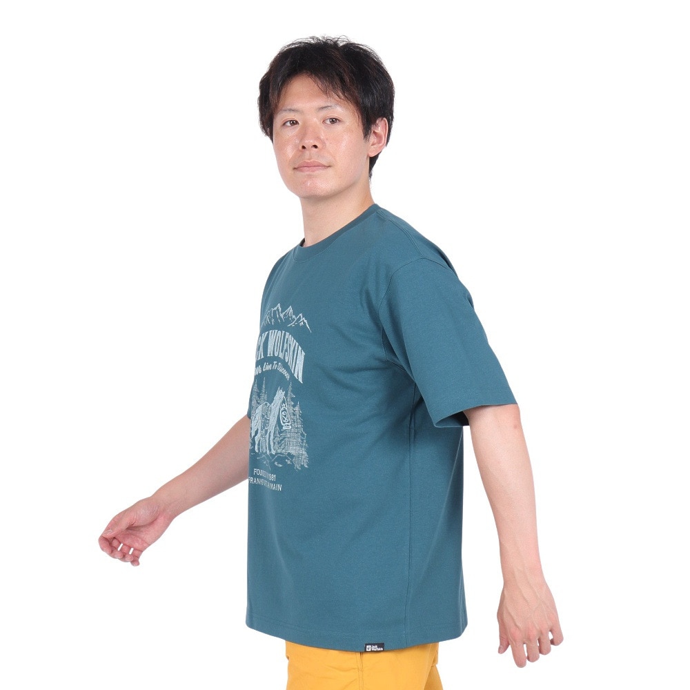 ジャックウルフスキン（JackWolfskin）（メンズ）半袖Tシャツ JP WANDER WOLF T 5033971_4299