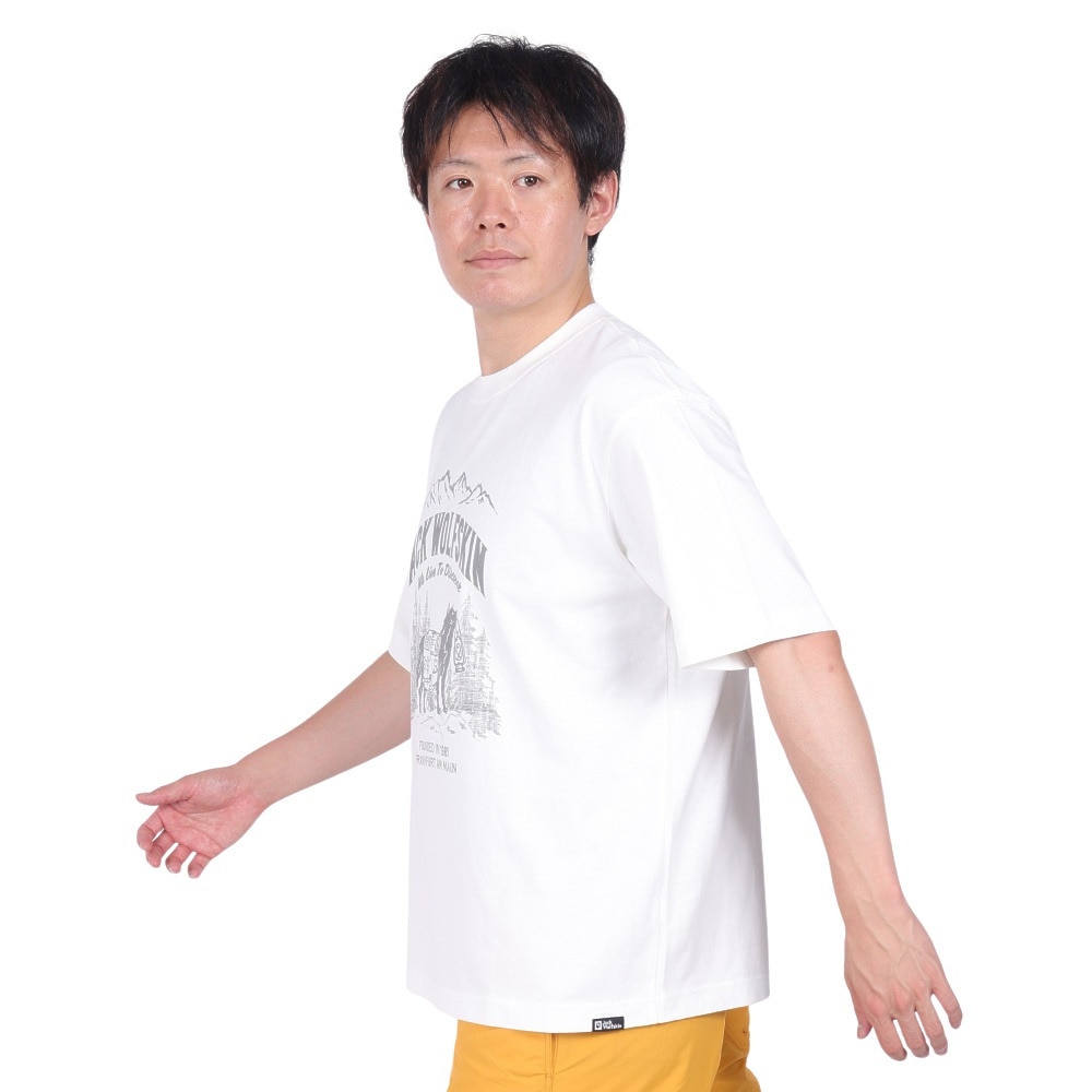 ジャックウルフスキン（JackWolfskin）（メンズ）半袖Tシャツ JP WANDER WOLF T 5033971_5055