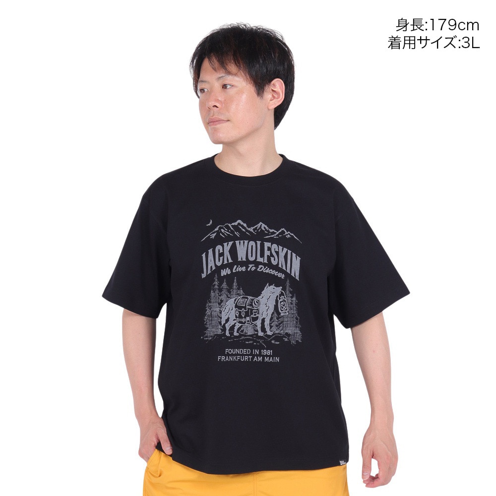 ジャックウルフスキン（JackWolfskin）（メンズ）半袖Tシャツ JP WANDER WOLF T 5033971_6000