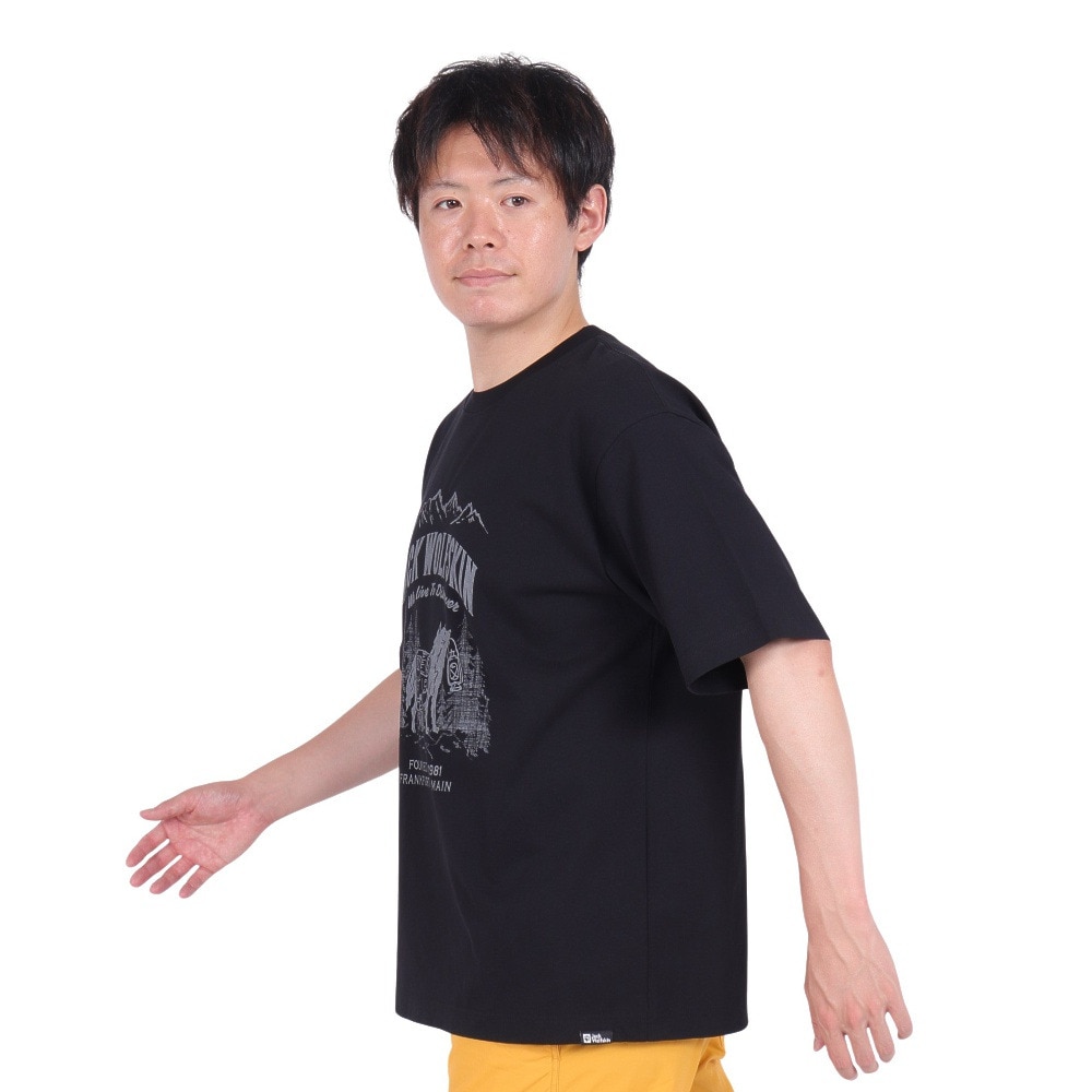 ジャックウルフスキン（JackWolfskin）（メンズ）半袖Tシャツ JP WANDER WOLF T 5033971_6000