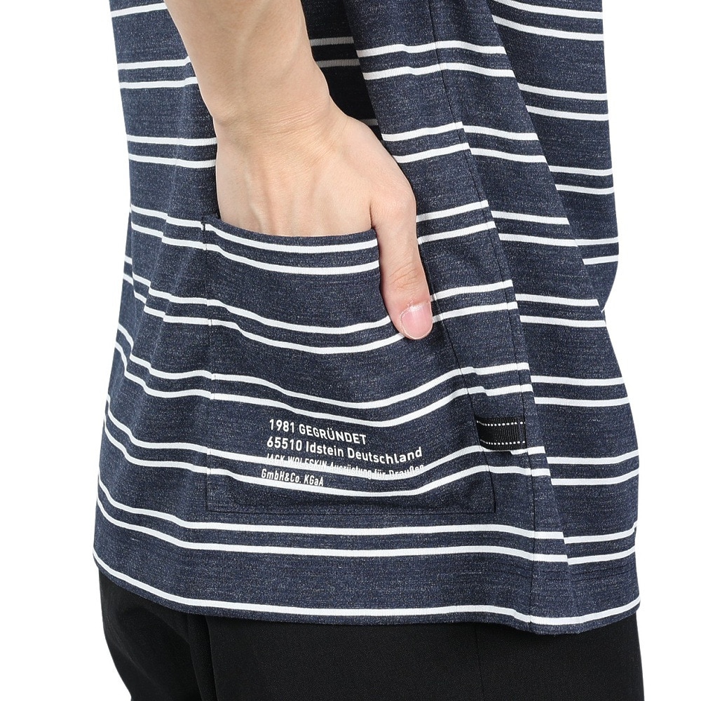 ジャックウルフスキン（JackWolfskin）（メンズ）半袖Tシャツ J UR TRUCK  STRIPE T 5034011_1010