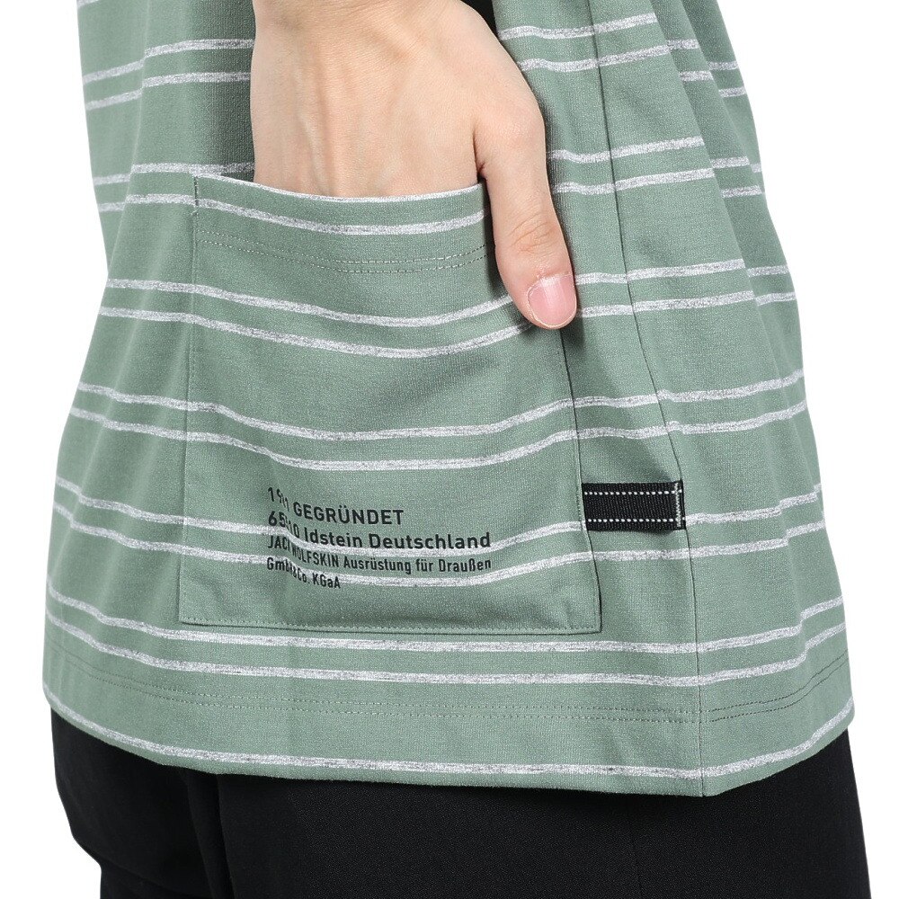 ジャックウルフスキン（JackWolfskin）（メンズ）半袖Tシャツ J UR TRUCK  STRIPE T 5034011_4311