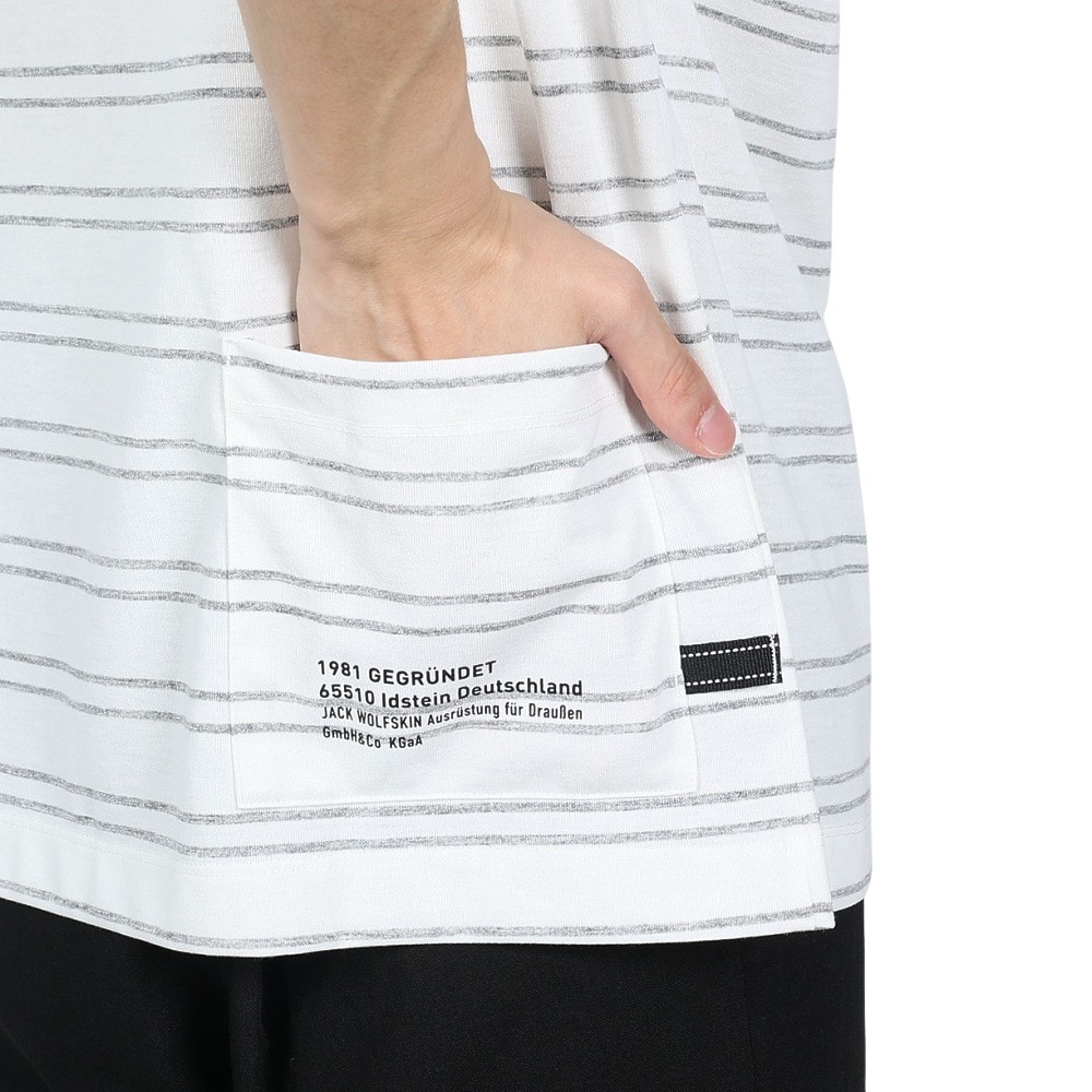 ジャックウルフスキン（JackWolfskin）（メンズ）半袖Tシャツ J UR TRUCK  STRIPE T 5034011_5055