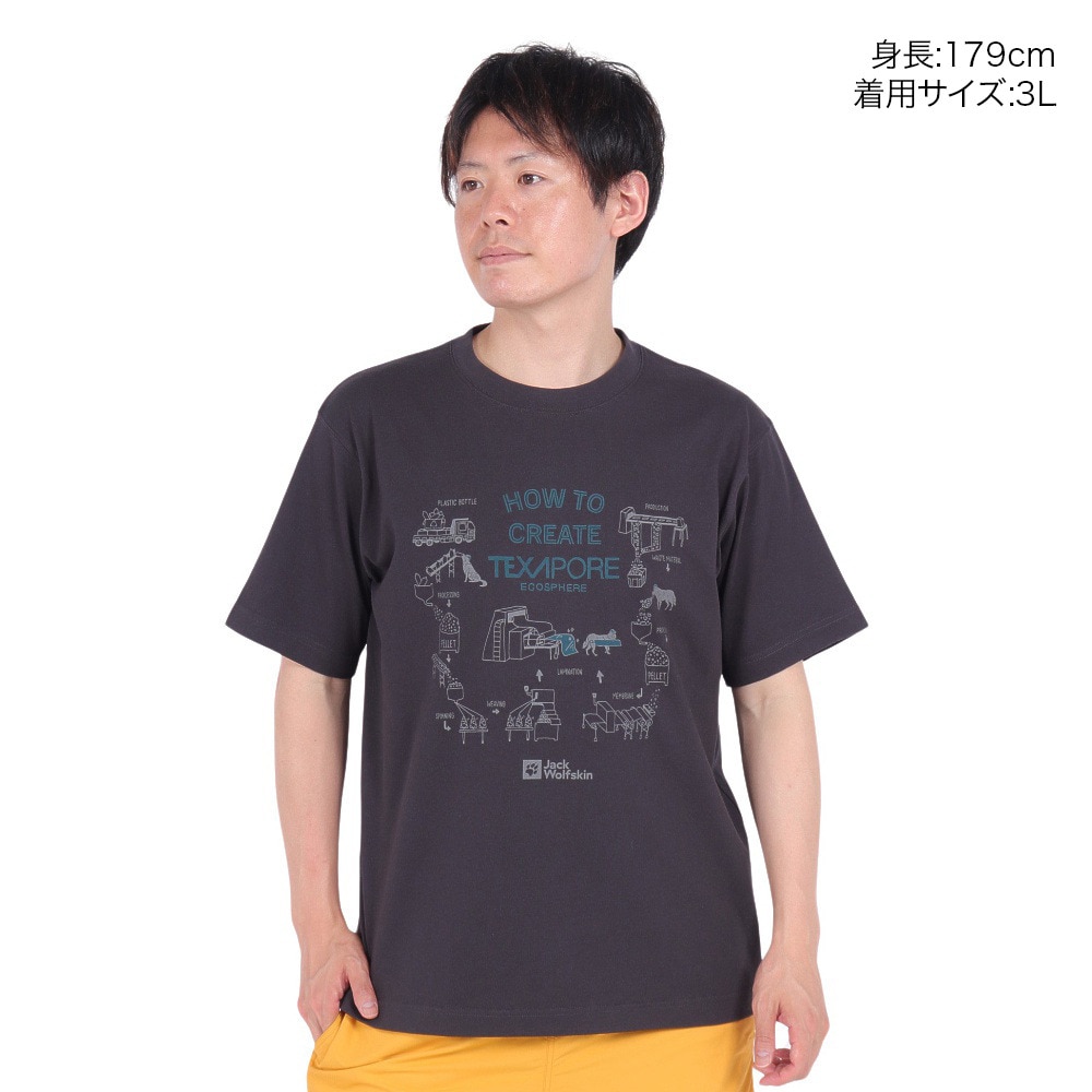 ジャックウルフスキン（JackWolfskin）（メンズ）半袖Tシャツ J TP INNOVATION SS T 5034031_6350