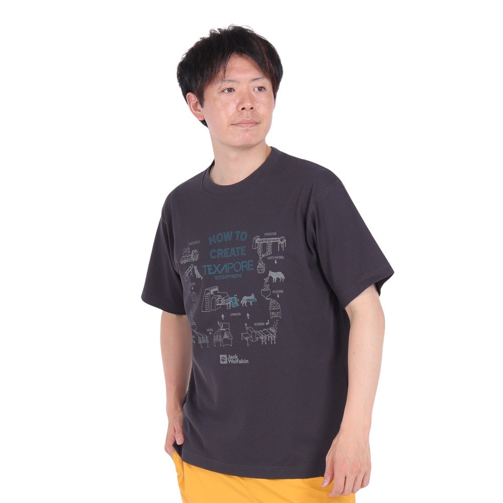 ジャックウルフスキン（JackWolfskin）（メンズ）半袖Tシャツ J TP INNOVATION SS T 5034031_6350