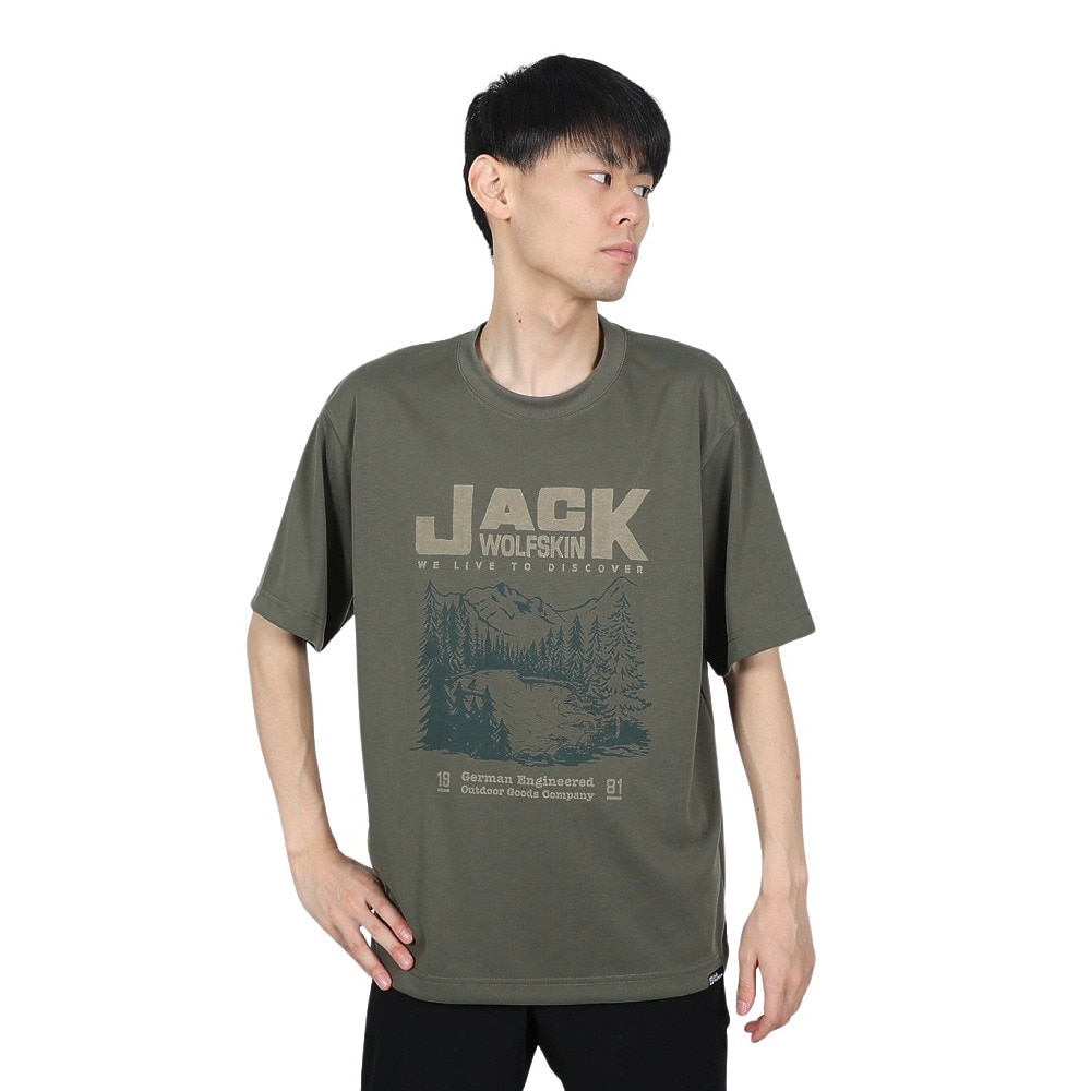 ジャックウルフスキン（JackWolfskin）（メンズ）半袖Tシャツ JP YUKON POSTER SS T 5034251_4550