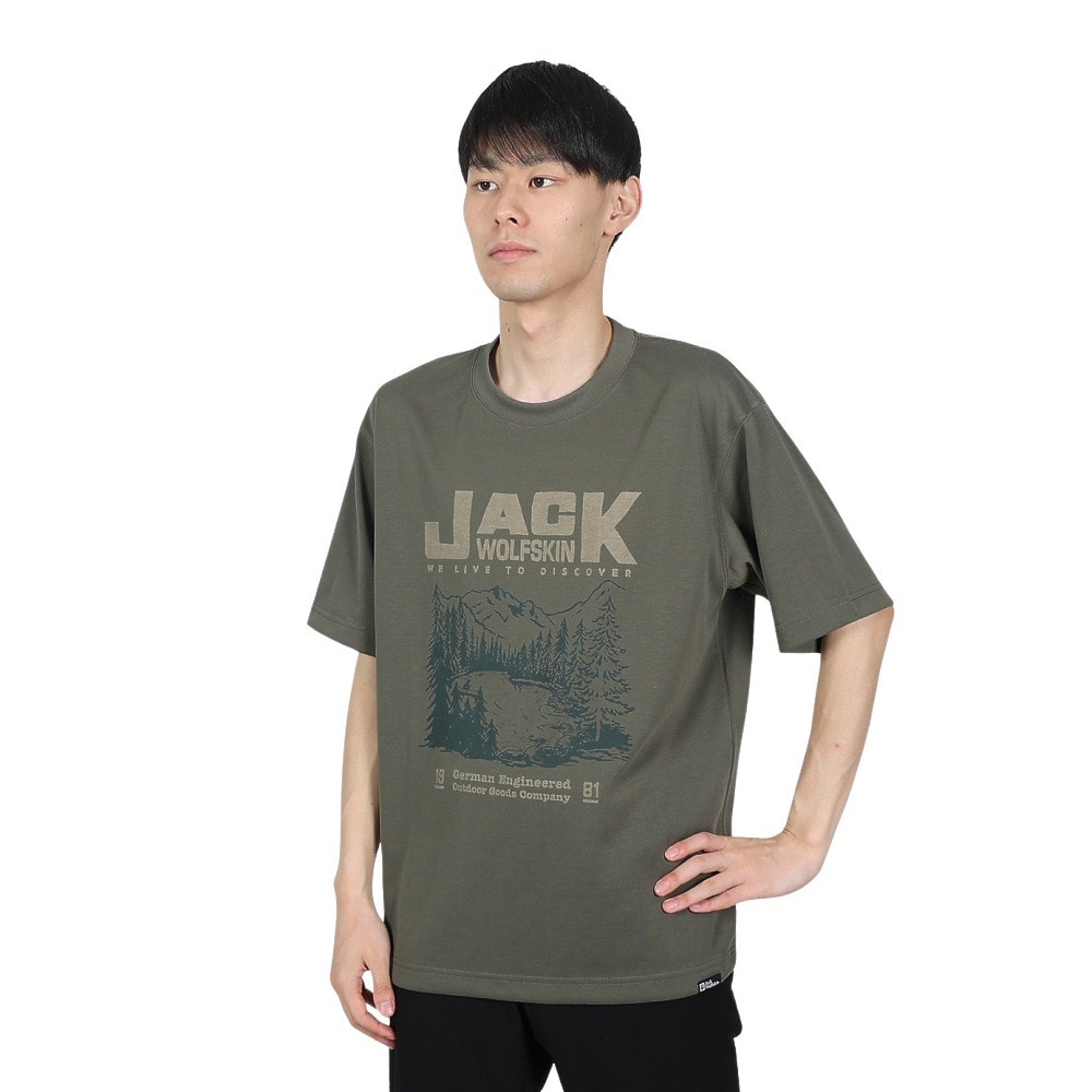 ジャックウルフスキン（JackWolfskin）（メンズ）半袖Tシャツ JP YUKON POSTER SS T 5034251_4550