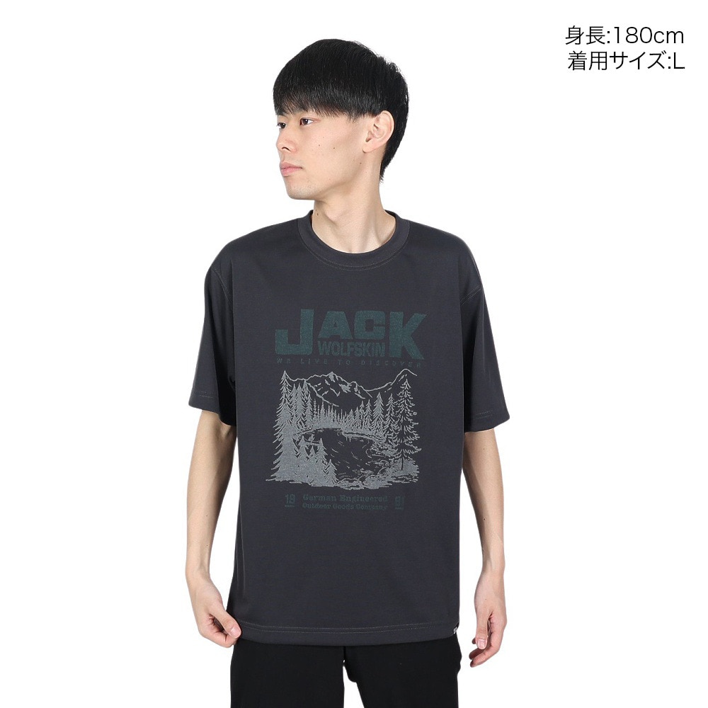 ジャックウルフスキン（JackWolfskin）（メンズ）半袖Tシャツ JP YUKON POSTER SS T 5034251_6350