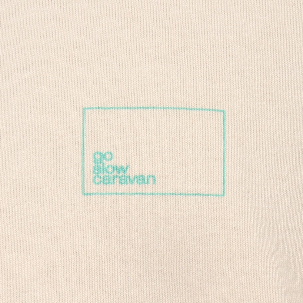 ゴースローキャラバン（GOSLOWCARAVAN）（メンズ、レディース）USA/C スクエアLOGOバックプリントゆったりTシャツ 321913A NTL